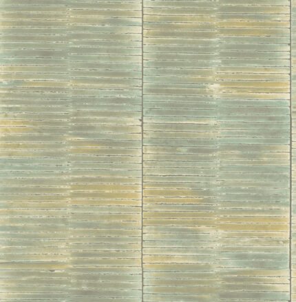 Dynasty Bamboo - Sage and Metallic Pearl Koi Seabrook Designs Wallpaper ai41301