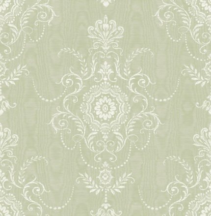 French Country Colette - Washed Green Seabrook Designs Wallpaper fc60304