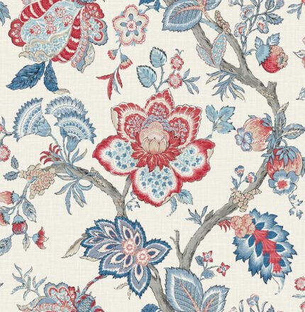 French Country Bernadette - Berries Seabrook Designs Wallpaper fc60401