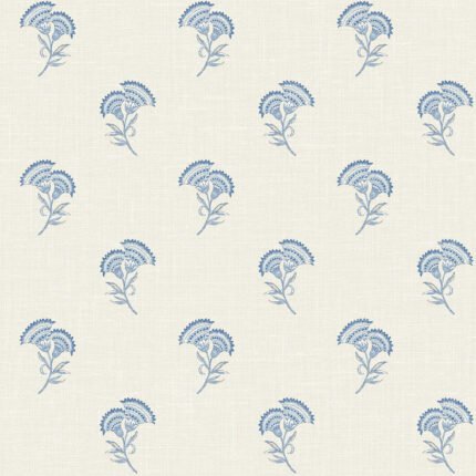 French Country Lotus - Bluebell Seabrook Designs Wallpaper fc60802