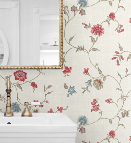 French Country Florale - Cottage Meadow Seabrook Designs Wallpaper fc61004