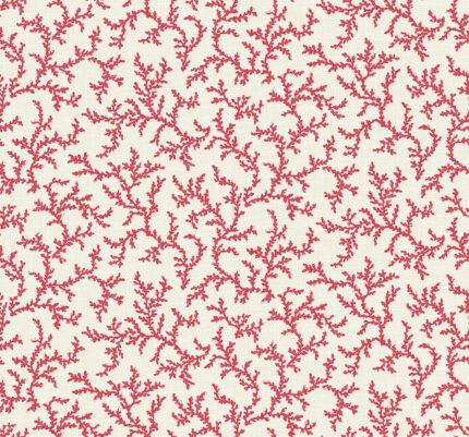 French Country Corail - Coral Red Seabrook Designs Wallpaper fc62101