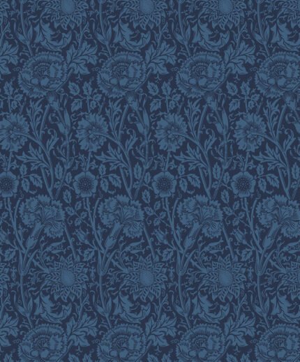 Tonal Floral Trail - Marine Blue Legacy Prints Seabrook Designs Wallpaper et12512