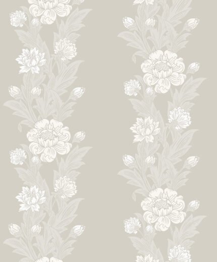 Blooming Stripe - Greystone Legacy Prints Seabrook Designs Wallpaper et12708
