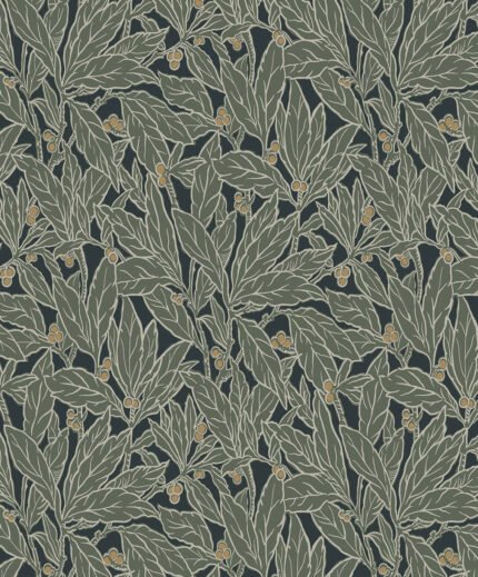 Leaf and Berry - Rosemary Legacy Prints Seabrook Designs Wallpaper et12814