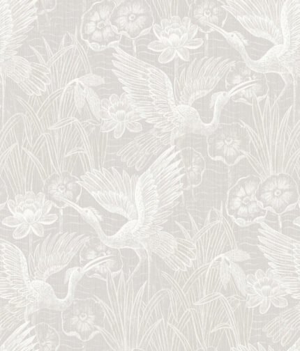 White Heron - Heron Neutral Seabrook Designs Wallpaper ew11500
