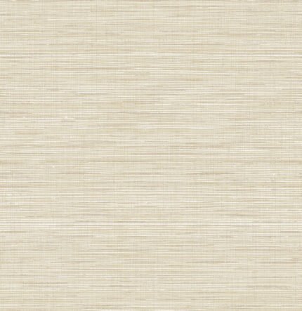 Mei - Raw Linen | Warm Neutrals and Beiges Textures Wallpaper for Living Room, Powder Room, and Accent Wall