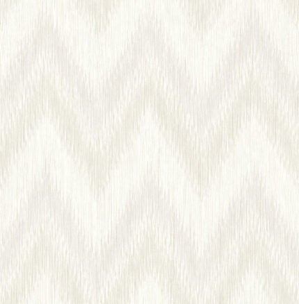 Regent Flamestitch Stringcloth - Winter Fog and Eggshell Luxe Retreat Lillian August Wallpaper ln11208