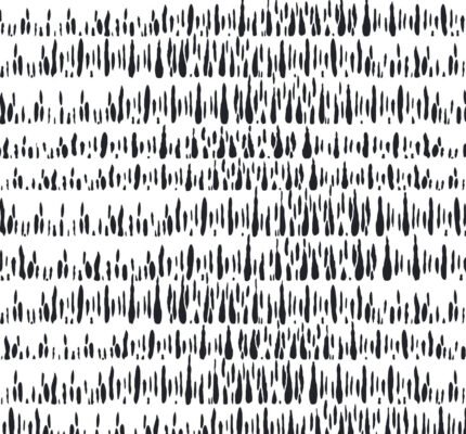 Brushmarks - Black and White | Blacks Abstracts Wallpaper for Dining Room, Nursery, and Kitchen