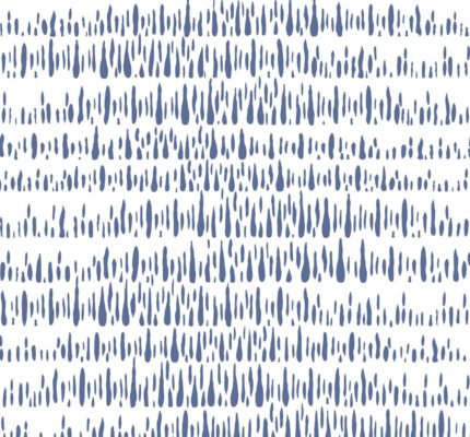 Brushmarks - Navy and White | Blues Abstracts Wallpaper for Office, Entryway, and Kitchen