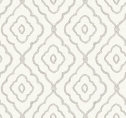 Seaside Ogee - Daydream Gray Beach House Seabrook Designs Wallpaper mb30905