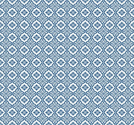 Coastal Tile - Coastal Blue Beach House Seabrook Designs Wallpaper mb31702