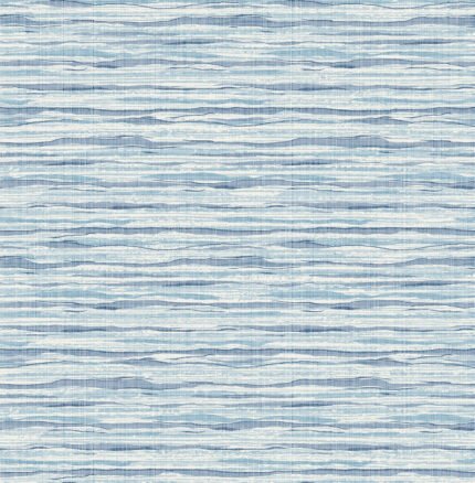 Skye - Summer Surf | Blues Textures Wallpaper for Nursery, Hallway, and Entryway