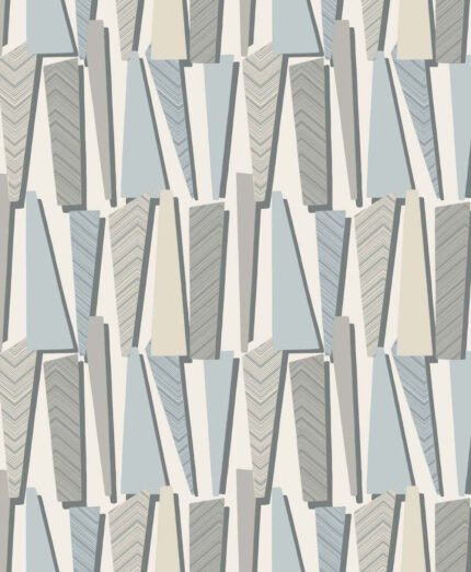 Geometric Shadows - Aquamarine Simple Life Seabrook Designs Wallpaper sl80808