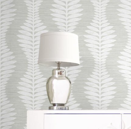 Carina - Cloud 9 | Grays Trees and Leaves Wallpaper for Nursery, Office, and Kitchen