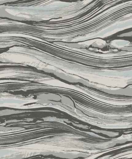 Queensmead on Nonwoven - Grey | Grays Abstracts Wallpaper for Half Bath, Kitchen, and Nursery