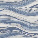 Queensmead on Nonwoven - Blue | Blues Abstracts Wallpaper for Nursery, Office, and Bedroom