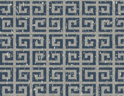 Queensmere on Cork - Dark Blue | Navys Geometrics Wallpaper for Office, Accent Wall, and Kitchen