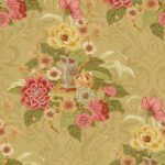 Dynasty - Metallic Gold | Golds Asian and Chinoiseries Wallpaper for Entryway, Living Room, and Powder Room