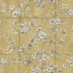 Great Wall - Metallic Gold and Taupe | Golds Florals, Botanicals and Tropicals Wallpaper for Office, Bedroom, and Dining Room