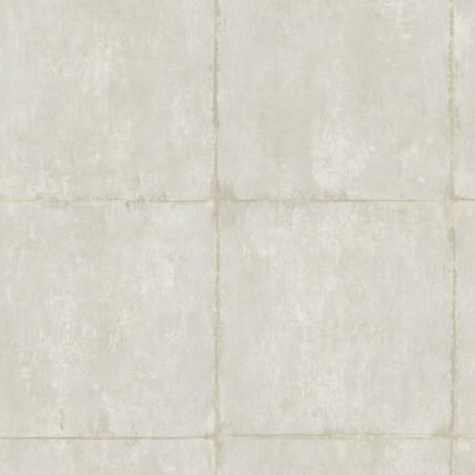 Great Wall Blocks - Metallic Silver and Off-White | Grays Textures Wallpaper for Nursery, Bedroom, and Kitchen