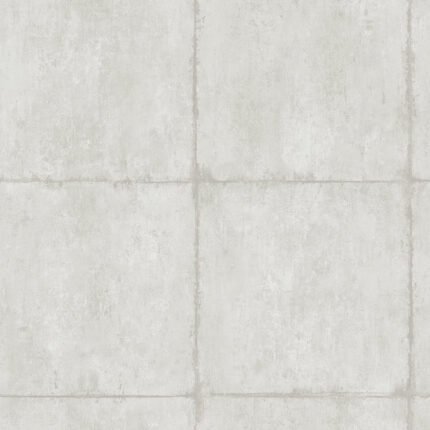 Great Wall Blocks - Metallic Silver and Grey | Grays Textures Wallpaper for Nursery, Hallway, and Accent Wall