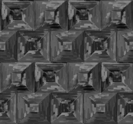 Glassified blocks - Dimly-lit | Blacks Abstracts Wallpaper for Office, Kitchen, and Living Room