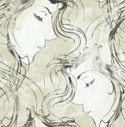 Chadwick Portrait - Metallic Pearl and Ebony