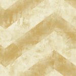 Hubble Chevron - Metallic Gold and White | Golds Geometrics Wallpaper for Office, Accent Wall, and Entryway