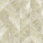 Hubble Texture - Metallic Gold and Ivory | Warm Neutrals and Beiges Geometrics Wallpaper for Office, Accent Wall, and Dining Room