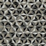 Einstein Geometric - Metallic Silver and Black | Blacks Geometrics Wallpaper for Office, Accent Wall, and Bedroom