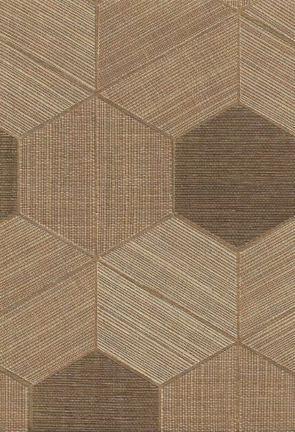 Casablanca Sisal - Tan Copper metallic | Coppers and Bronzes Textures Wallpaper for Bedroom, Powder Room, and Kitchen