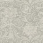 Rochester - Gateway Gray | Grays Damasks and Scrolls Wallpaper for Hallway, Accent Wall, and Entryway
