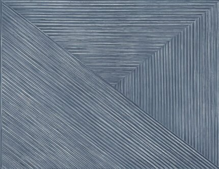 Rutland - Indigo Edge | Navys Geometrics Wallpaper for Office, Accent Wall, and Living Room