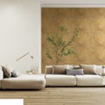 Rutland - Royal Gold | Golds Geometrics Wallpaper for Office, Accent Wall, and Nursery