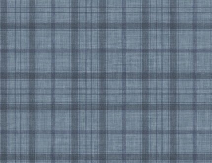 Ralph - Scattered Showers | Blues Plaids, Checks and Stripes Wallpaper for Nursery, Half Bath, and Powder Room