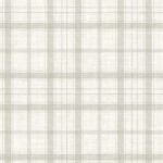 Ralph - Grey Mist | Whites and Off Whites Plaids, Checks and Stripes Wallpaper for Hallway, Half Bath, and Kitchen