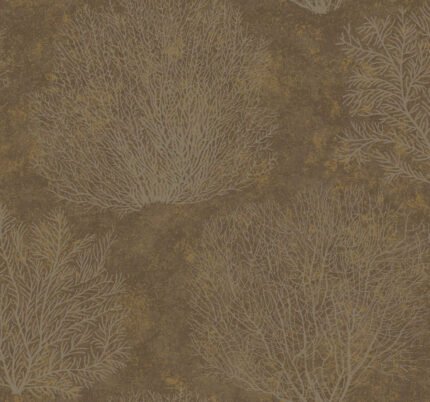 Oliver - Coffee and Champagne | Browns and Taupes Florals, Botanicals and Tropicals Wallpaper for Bedroom, Office, and Entryway