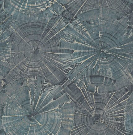 Opal - Navy and Silver | Blues Abstracts Wallpaper for Accent Wall, Nursery, and Office