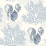 Nauset | Blues Nautical Wallpaper for Powder Room, Half Bath, and Nursery