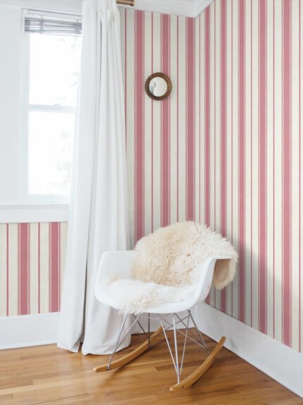 French Country Eliott - Potpourri | Reds Plaids, Checks and Stripes Wallpaper for Living Room, Powder Room, and Hallway