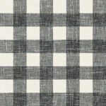 French Country Bebe - Contrast | Blacks Plaids, Checks and Stripes Wallpaper for Entryway, Accent Wall, and Office