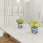 French Country Andree - Blue Grass | Multicolors Plaids, Checks and Stripes Wallpaper for Powder Room, Hallway, and Dining Room