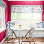 French Country Bernadette Linen - Berries | Multicolors Jacobean and Tapestry Wallpaper for Hallway, Office, and Powder Room
