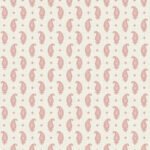 French Country Maia Linen - Sweet Sixteen | Pinks Paisleys Wallpaper for Powder Room, Office, and Kitchen
