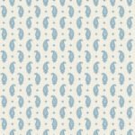 French Country Maia Linen - Northern Air | Blues Paisleys Wallpaper for Bedroom, Living Room, and Nursery