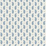 French Country Maia Linen - Hudson Bay | Blues Paisleys Wallpaper for Half Bath, Powder Room, and Accent Wall