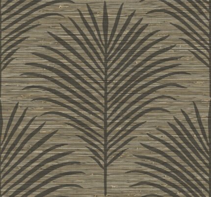 Marco - Smoky Mood | Blacks Trees and Leaves Wallpaper for Bedroom, Living Room, and Entryway