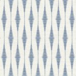 Rabaul Ikat - Indigo | Blues Ikat, Shibori and Watercolor Wallpaper for Dining Room, Entryway, and Nursery