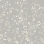 Maisome Mural - Chino Fog | Grays Florals, Botanicals and Tropicals Wallpaper for Accent Wall, Nursery, and Hallway